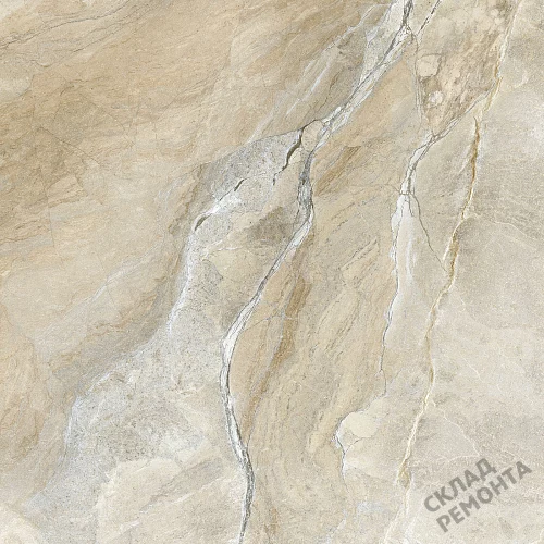 Фото Керамогранит лаппатированный Alma Ceramica Вулкано GFU6060VLC04L бежевый 600*600*9 – купить в Кургане: цена, описание, фото. Интернет-магазин 3