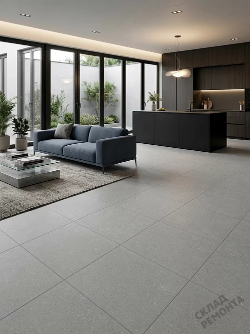 Фото Керамогранит матовый Gracia Ceramica Тренд серый 400*400*7 – купить в Кургане: цена, описание, фото. Интернет-магазин 1