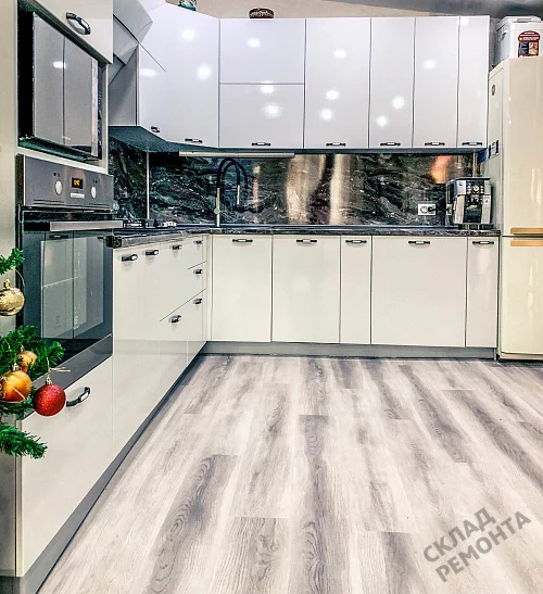 Фото Кухня ДСВ Олива снег – купить в Кургане: цена, описание, фото. Интернет-магазин 4