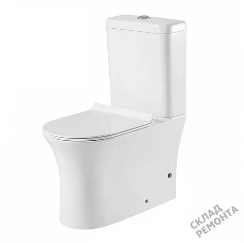 Фото Унитаз напольный Aquanet Roll-C 210764 безободковый купить в Кургане: цена, описание, фото. Интернет-магазин 7