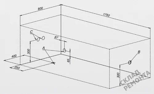 Фото Ванна акриловая Aquanet Nexus 175*80  купить в Кургане: цена, описание, фото. Интернет-магазин 8