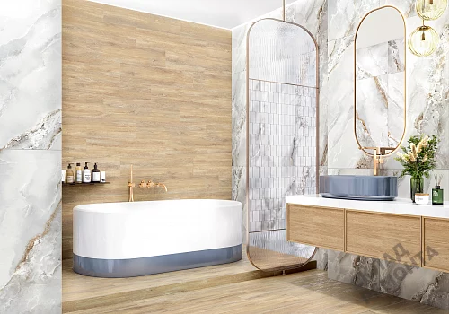 Фото Керамогранит матовый Alma Ceramica Мильтон GFA2090MLT04R бежевый 200*900*7 – купить в Кургане: цена, описание, фото. Интернет-магазин 3