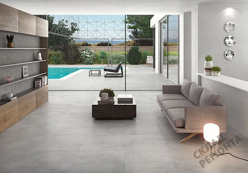 Фото Керамогранит матовый Steppe Ceramics Concrete Grey серый 600*600*9 – купить в Кургане: цена, описание, фото. Интернет-магазин 2