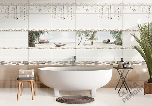 Фото Вставка Alma Ceramica Айленд DWA11ALD424 разноцветный 200*600 – купить в Кургане: цена, описание, фото. Интернет-магазин 2