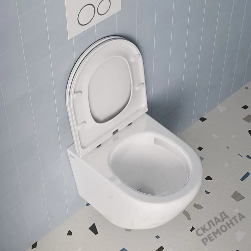 Фото Унитаз подвесной Iddis Blanco Q BLQNDSEI25 безободковый купить в Кургане: цена, описание, фото. Интернет-магазин 4