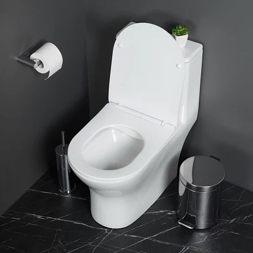 Фото Унитаз моноблок BelBagno Lounge BB8618CPR-MN/SC безободковый купить в Кургане: цена, описание, фото. Интернет-магазин 2