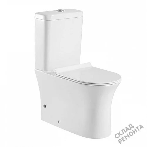 Фото Унитаз напольный Aquanet Roll-C 210764 безободковый купить в Кургане: цена, описание, фото. Интернет-магазин 1