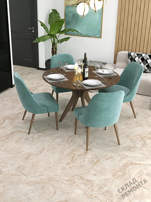 Фото Керамогранит лаппатированный Alma Ceramica Невада GFU04NVD40L бежевый 600*600*9 – купить в Кургане: цена, описание, фото. Интернет-магазин 1