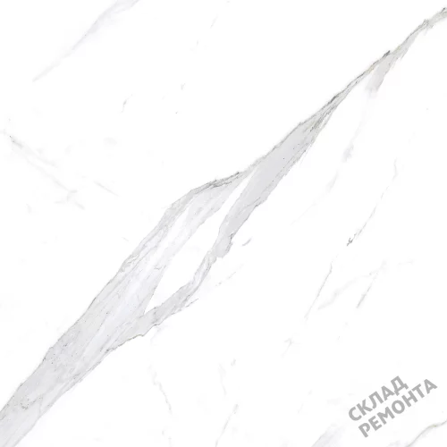 Фото Керамогранит матовый Steppe Ceramics Statuario White белый 600*600*9,5 – купить в Кургане: цена, описание, фото. Интернет-магазин 3