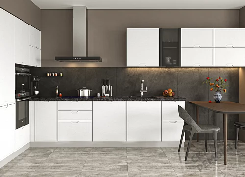 Фото Кухня ДСВ Арка штукатурка белая – купить в Кургане: цена, описание, фото. Интернет-магазин 3