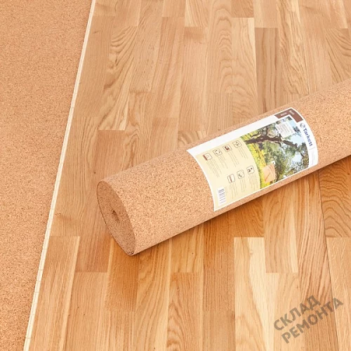 Фото Подложка рулонная Amorim пробковая, GO4CORK NATURE 2-5 мм под ламинат и паркет бежевая – купить в Кургане: цена, описание, фото. Интернет-магазин 6