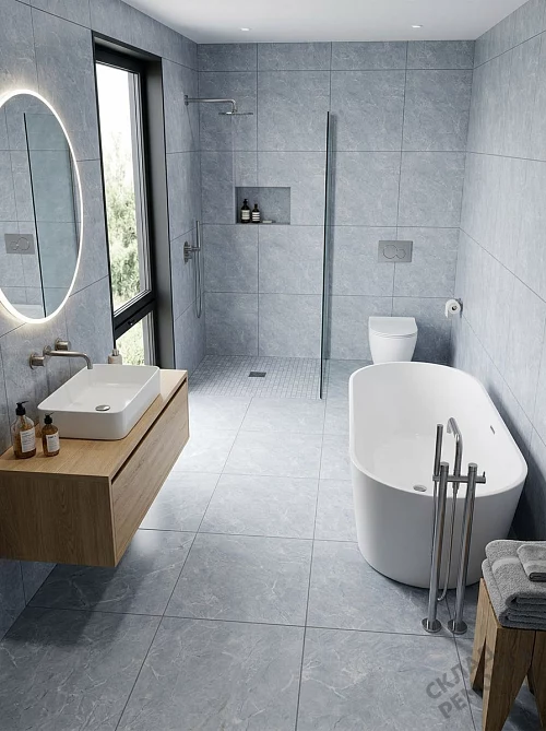 Фото Керамогранит матовый Diamond Ceramics 66N06 серый 600*600*9,5 – купить в Кургане: цена, описание, фото. Интернет-магазин 1