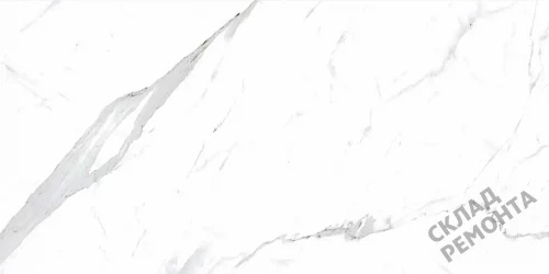 Фото Керамогранит матовый Steppe Ceramics Statuario White белый 600*1200*10 – купить в Кургане: цена, описание, фото. Интернет-магазин 2
