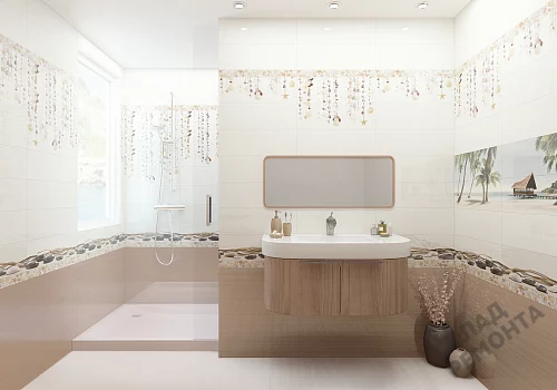 Фото Вставка Alma Ceramica Айленд DWA11ALD404 разноцветный 200*600 – купить в Кургане: цена, описание, фото. Интернет-магазин 4